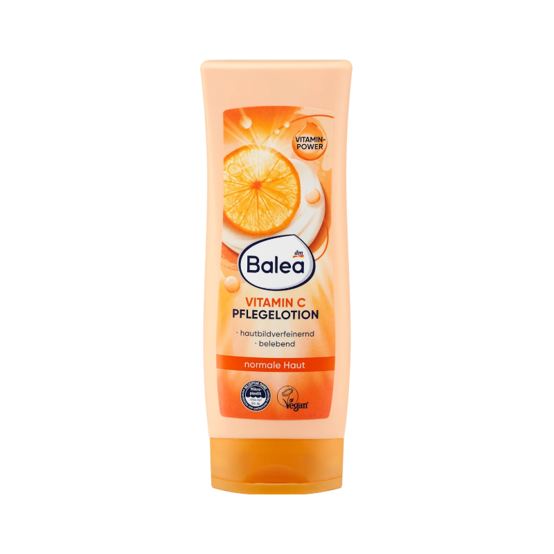 لوسیون بدن حاوی ویتامین سی مناسب انواع پوست ها balea vitaminc lotion 200ml