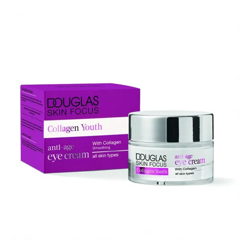 کرم دور چشم ضد چروک حاوی کلاژن مناسب پوست خشک douglas collagen youth eye cream 15 ml