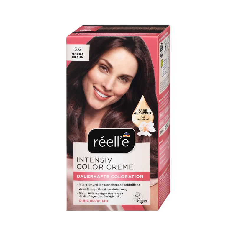 رنگ مو قهوه ای موکا reelle INTENSIV COLOR CREME 5.6
