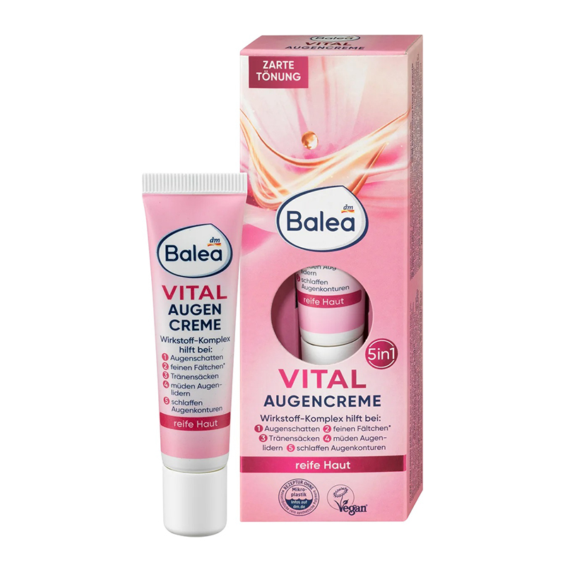 کرم ضد چروک و آبرسان دور چشم Balea VITAL AUGEN CREME