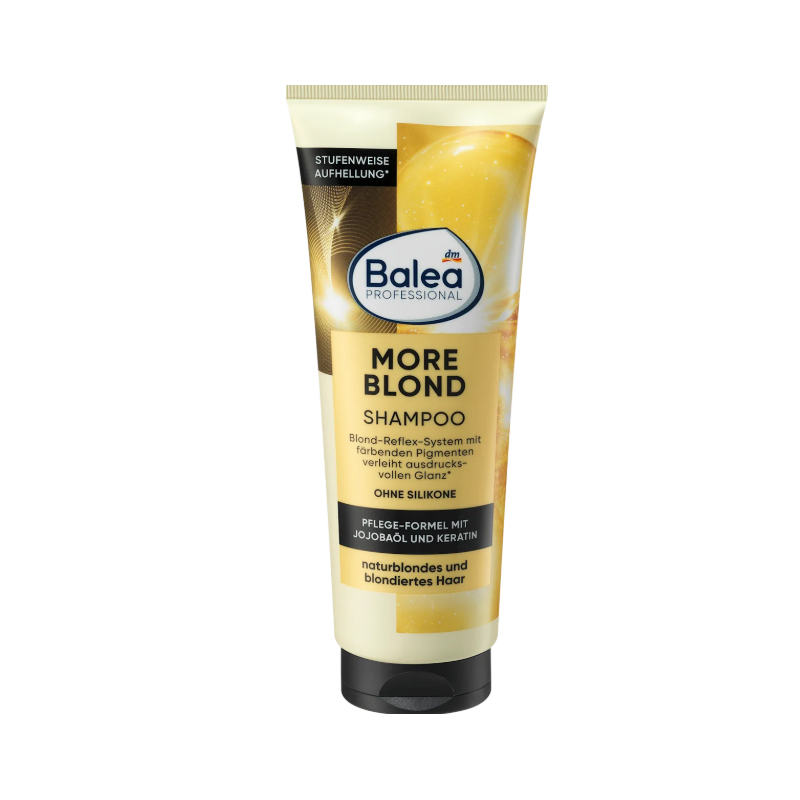 شامپو مخصوص موهای بلوند balea professional more blond shampoo 250ml