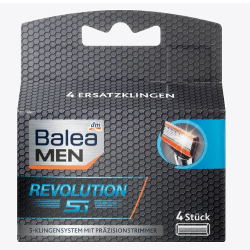 یدک تیغ پنج لبه 4 عددی   BALEA MEN REVUTION 5.1