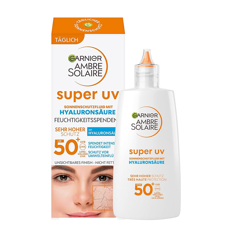 ضد آفتاب حاوی رطوبت رسان garnier super uv spf 50+ 40ml