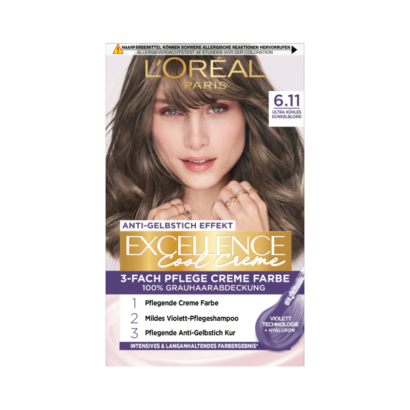 رنگ مو LOREAL EXCELLENCE Crème 6.11