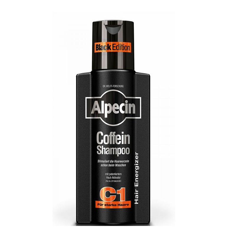 شامپو ضد ریزش آلپسین پک 2 تایی بزرگ و کوچک Alpecin C1 Black Edition