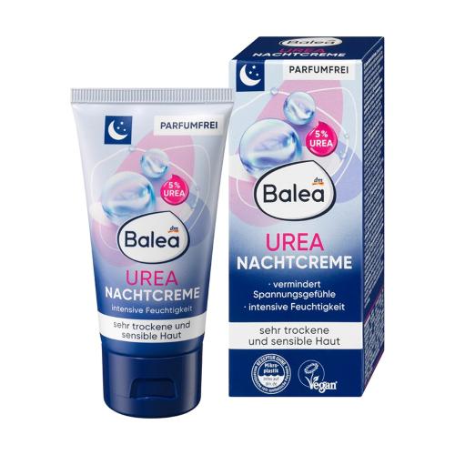 کرم مرطوب کننده شب صورت پوست خشک و حساس حاوی اوره  Balea UREA NACHT CREME