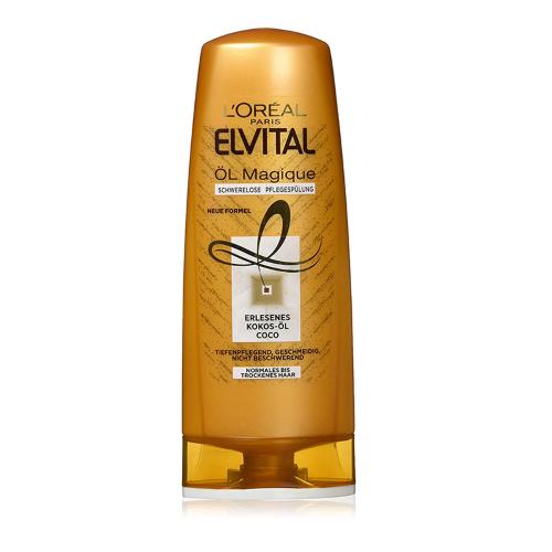 نرم کننده مو مخصوص موهای نرمال به خشک حاوی روغن نارگیل LOREAL ELVITAL OL magique