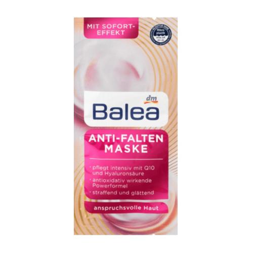 ماسک صورت ضدچروک و جوانساز پوست حاوی کیوتن  Balea ANTI-FALTEN MASKE