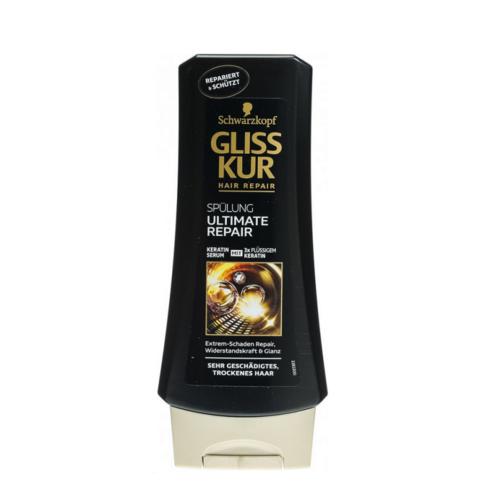 نرم کننده مخصوص موهای خیلی آسیب دیده و خشک GLISS KUR ULTIMATE REPAIR