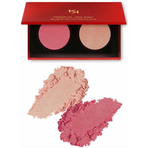 پلت هایلایتر و رژ گونه KIKO MAGICAL HOLIDAY BLUSH& HIGHLIGHTER PALETTE