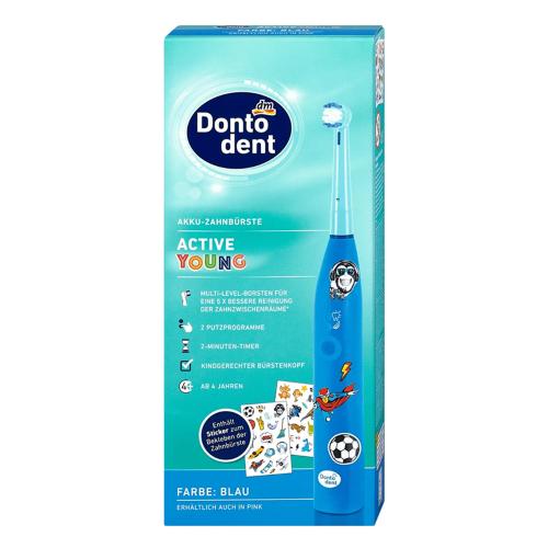 مسواک برقی بچگانه مناسب سن 4 تا 12 سال donto dent akku_zahnburste aktive young