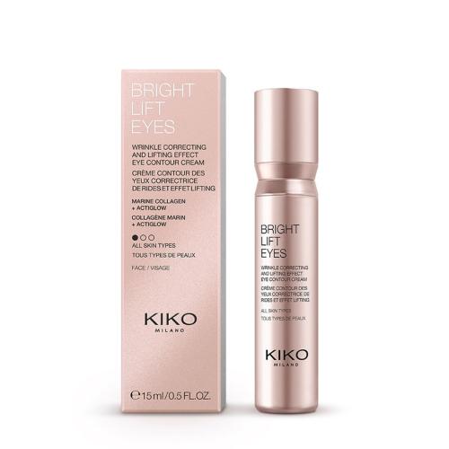 کرم مخصوص دور چشم لیفت و پر کننده چین و چروک +کلاژن ساز kiko milano bright lift eyes