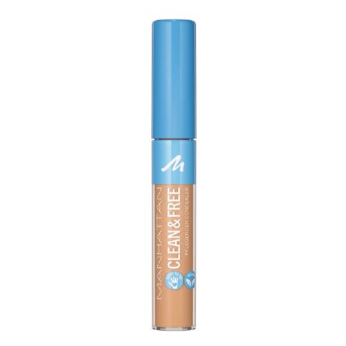 کانسیلر با پوشانندگی بالا و حاوی روغن های مغذی MANHATTAN clean & free pflegnder concealer 020