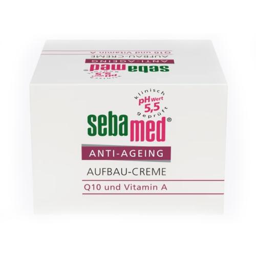 کرم ضد چروک حاوی آنزیم Q10 و ویتامین A مخصوص انواع پوست sebamed anti ageing crème