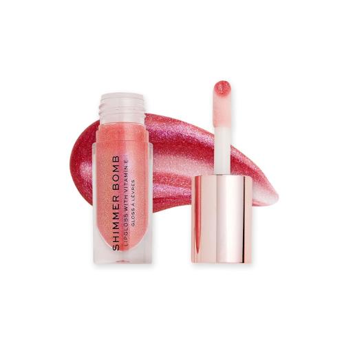 لیپ گلاس شاین حاوی ویتامین ای REVOLUTION SHIMMER BOMB daydream pink