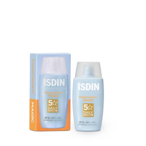 ضد آفتاب فوق العاده سبک بدون رنگ و غیر جوش زا ISDIN fusion water magic