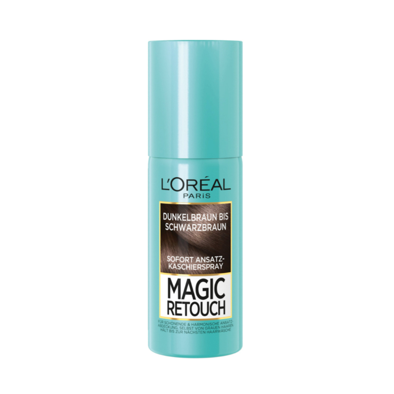 اسپری رنگ ریشه قهوه ای تیره loreal