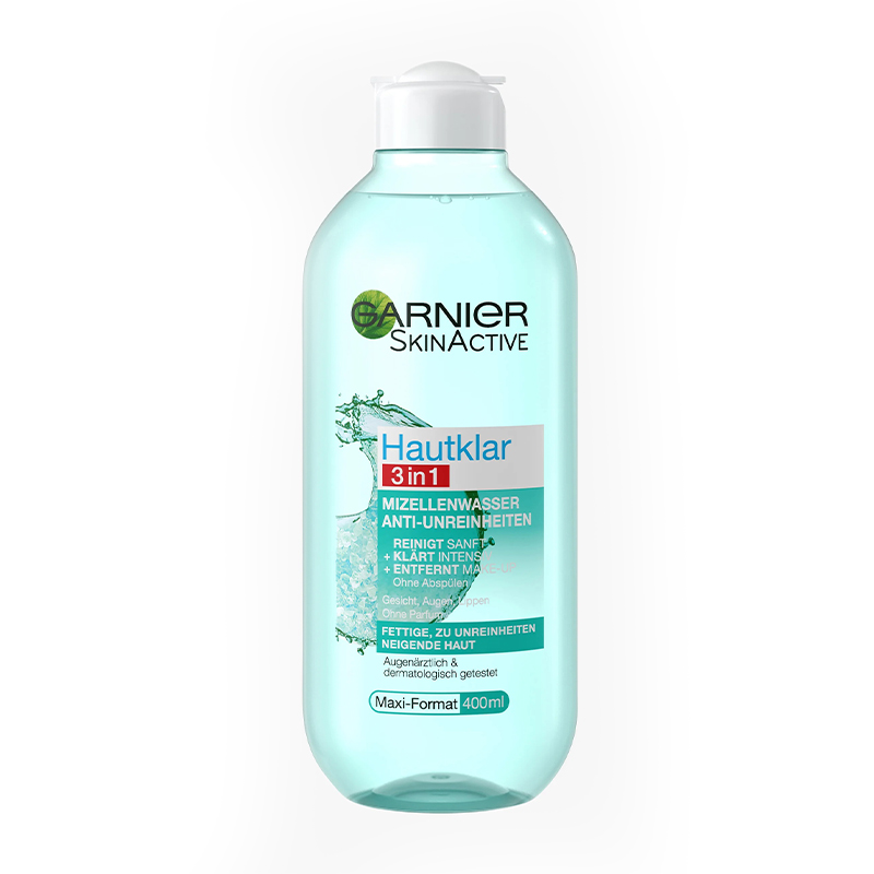 میسلار واتر مخصوص پوست چرب و جوش دار GARNIER 3 IN 1 MIZELLENWASSER