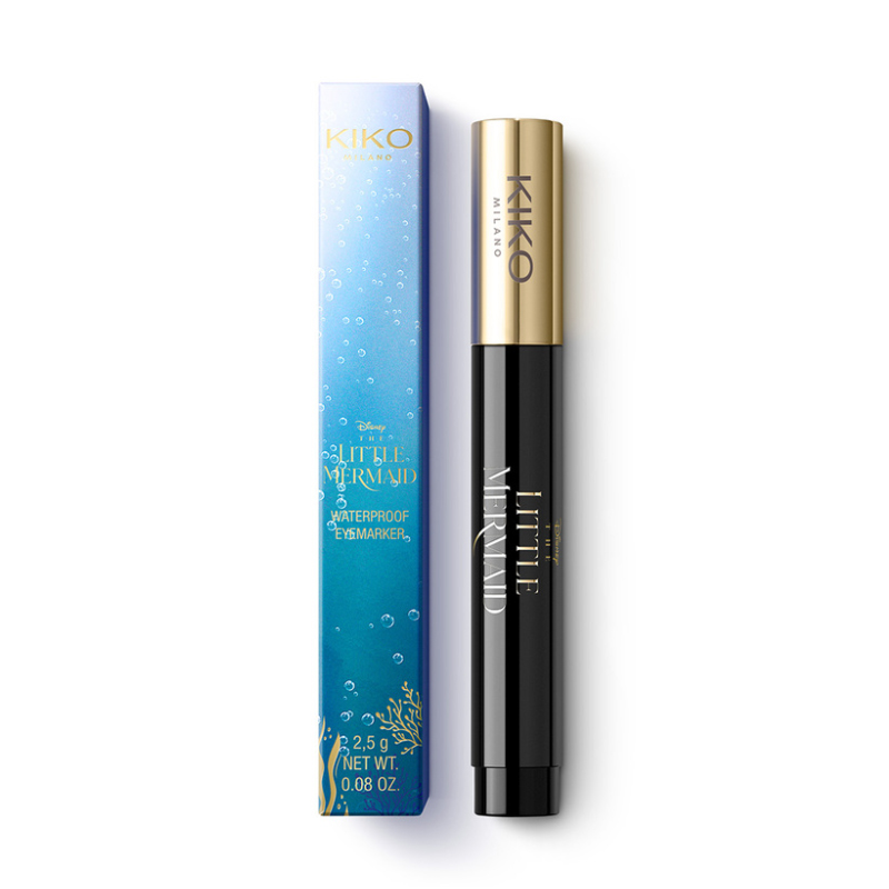 خط چشم ماژیکی ضدآب رنگ مشکی kiko milano little mermaid