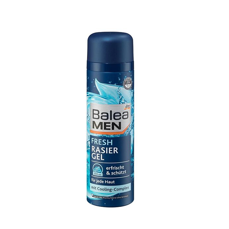 ژل اصلاح  آقایان مخصوص انواع پوست Balea MEN FRESH RASIER GEL  mit cooling-complx