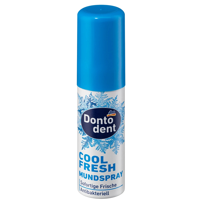 اسپری خنک کننده و خوشبو کننده دهان آنتی باکتری donto dent cool fresh mundspray