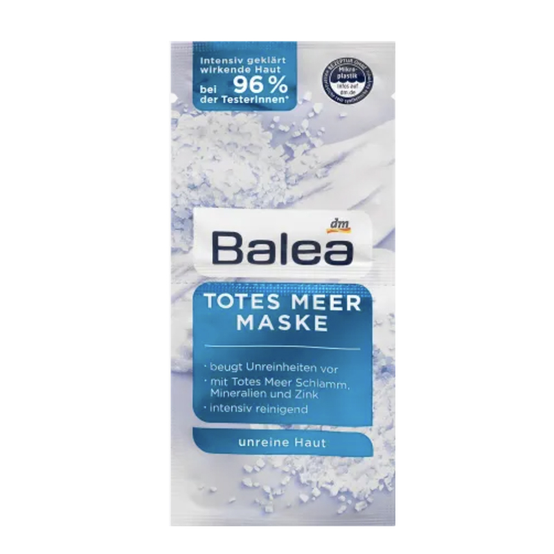 ماسک صورت پاک سازی حاوی عصاره جلبک , روی , مواد معدنی گل دریا Balea TOTES MEER MASKE