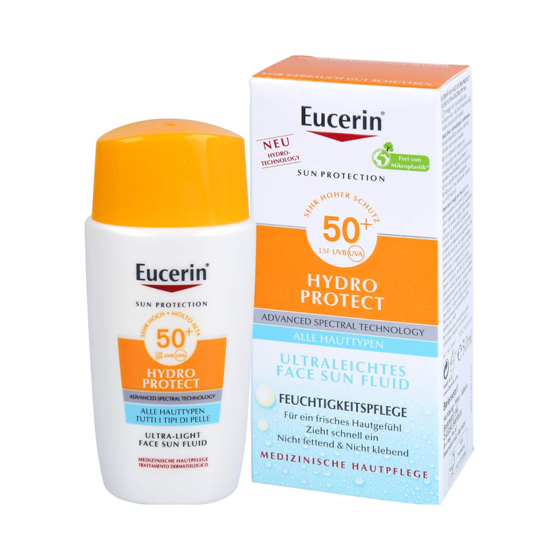 ضد آفتاب فلوئیدی انواع پوست فاقد چربیEUCERIN sun fluid spf+50