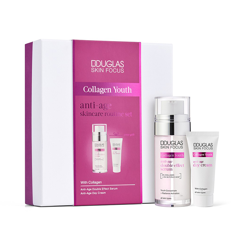 پک هدیه جوانساز حاوی کلاژن + کرم روز ضد چروک DOUGLAS  COLLAGEN YOUTH