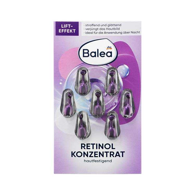 کنسانتره جوانساز و ضدچروک پوست حاوی رتینول balea retinol konzentrat