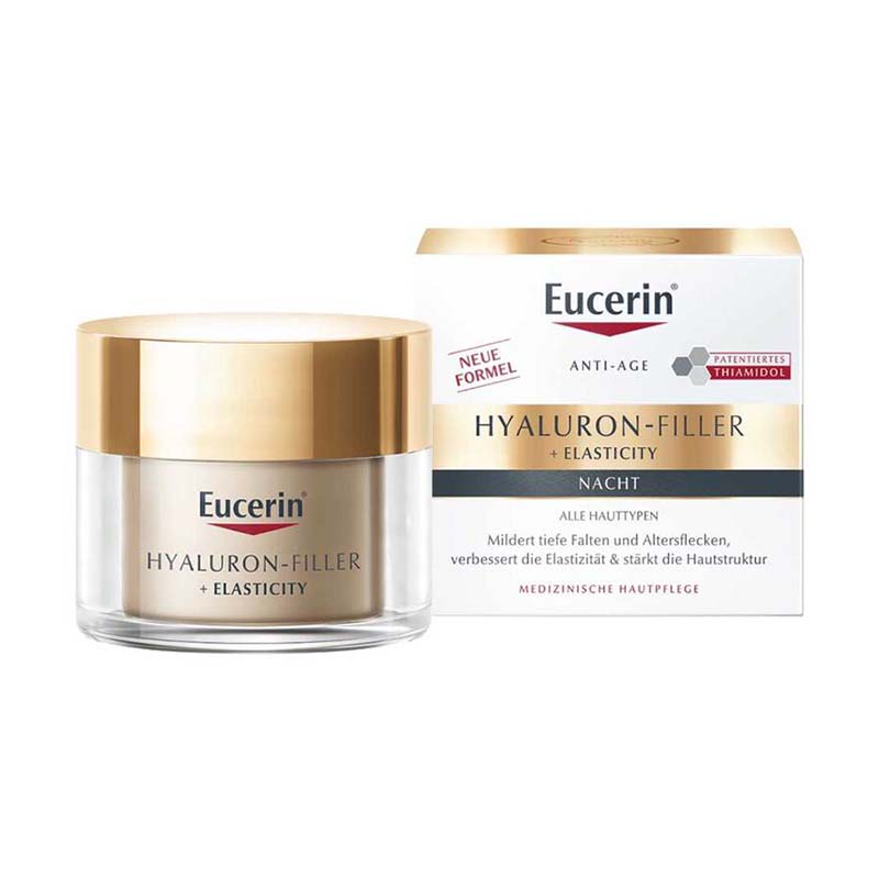 کرم شب Eucerin HYALURON-FILLER + ELASTICITY