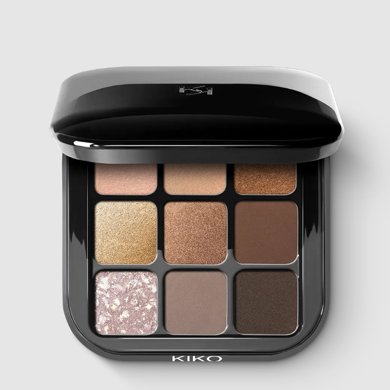 پالت سایه 9 رنگ kiko milano glamour multi finish 01