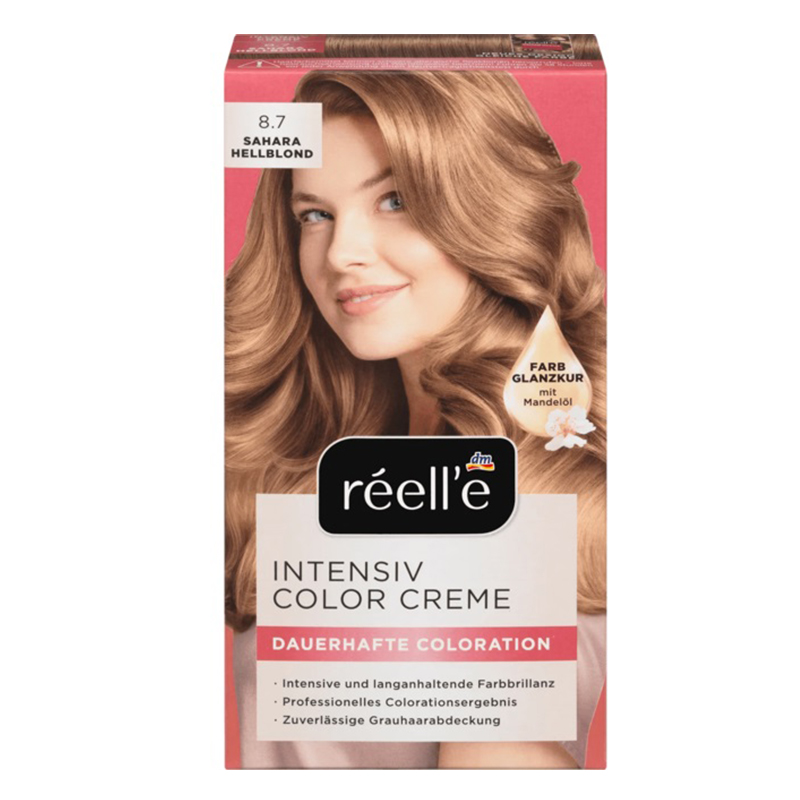 رنگ مو بلوند خیلی روشن reelle sahara hell blond 8.7