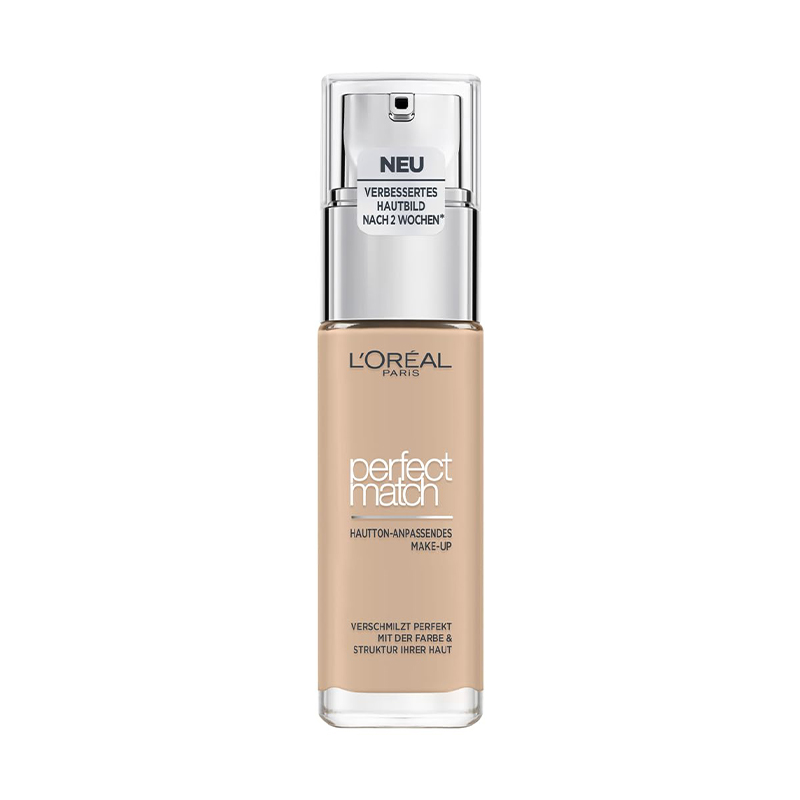 کرم پودر حاوی هیالورون LOREAL perfect match 2.R 30ML