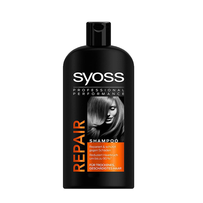 شامپو  400ml ترمیم کننده و کاهش 90% شکستگی مو مخصوص موهای خشک و آسیب دیده syoss