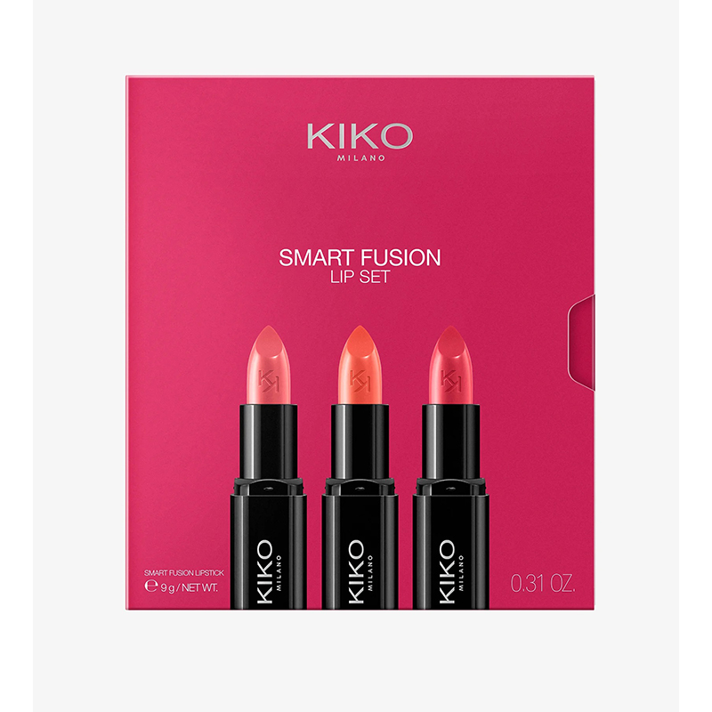 پک 3 عددی رژ لب KIKO MILANO SMART FUSION LIP SET 01