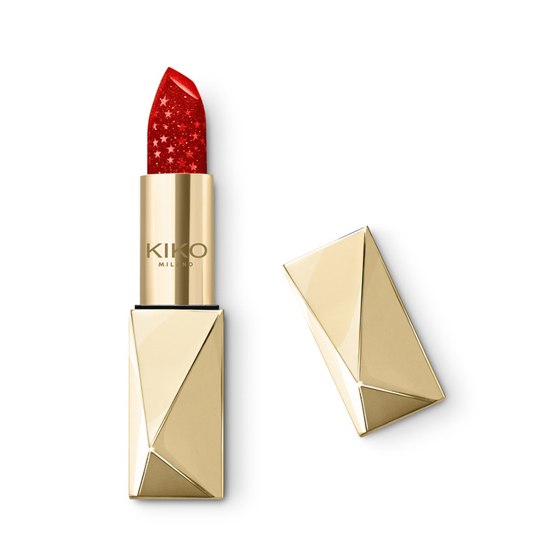 رژ لب جامد kiko milano holiday gems diamond dust lipstick 04