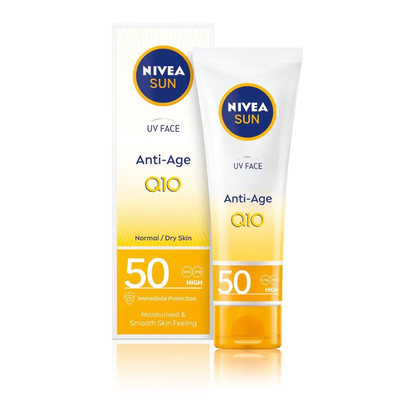 ضد آفتاب ضد چروک مناسب پوست نرمال تا خشک NIVEA SUN ANTI-AGE