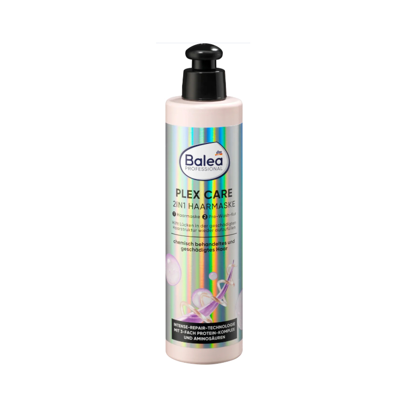 ماسک مو ترمیم کننده داخل حمام balea professional plex care 2in1 haarmaske 250ml