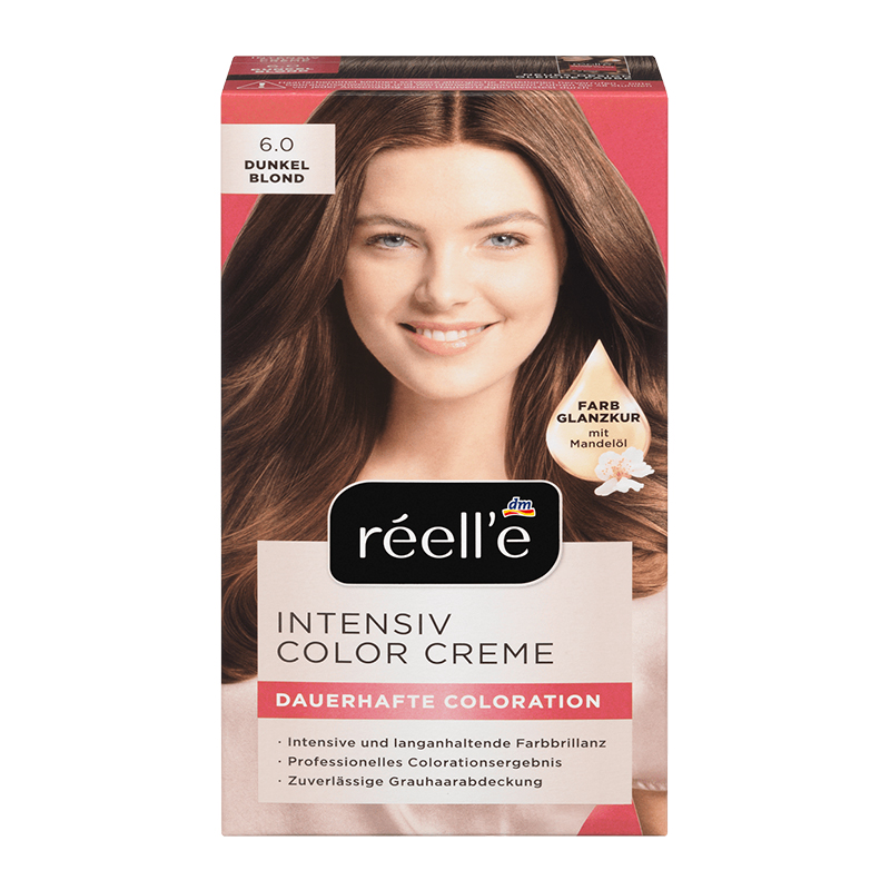 رنگ مو شماره 6.0 رنگ بلوند تیره reelle INTENSIV COLOR CREME