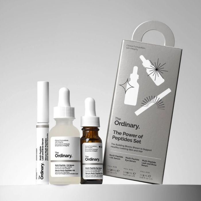 ست مولتی پپتاید صورت و دور چشم و تقویت مژه و ابرو the ordinary multi-peptide set