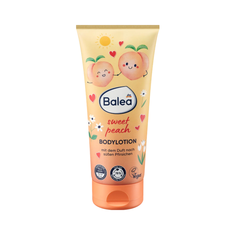 لوسیون بدن با رایحه هلو balea sweet peach bodylotion 200ml