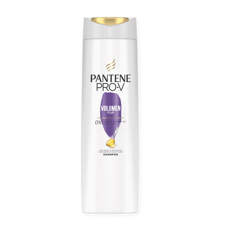 شامپو حجم دهنده مخصوص موهای ضعیف و نازک PANTENE VOLUMEN PUR 500ML