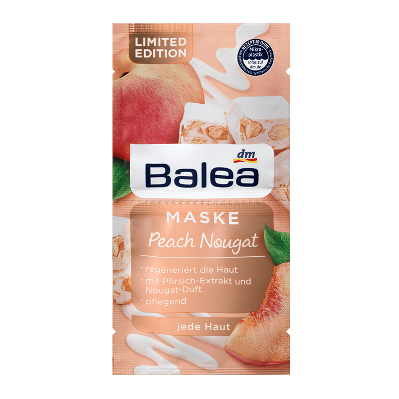 ماسک صورت تغذیه کننده مخصوص انواع پوست Balea peach Nougat