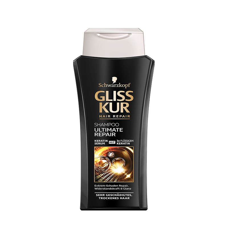 شامپو مناسب موهای خیلی آسیب دیده و خشک GLISS KUR SHAMPOO ULTIMATE REPAIR