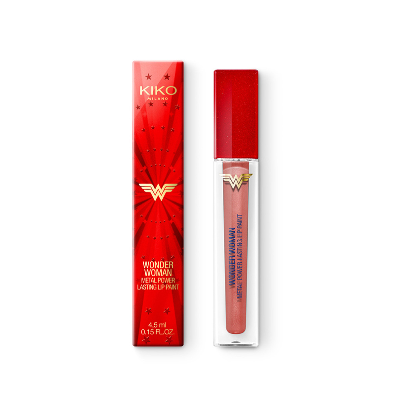 رژ لب مایع kiko kilano wonder woman metal power lasting lip paint 03