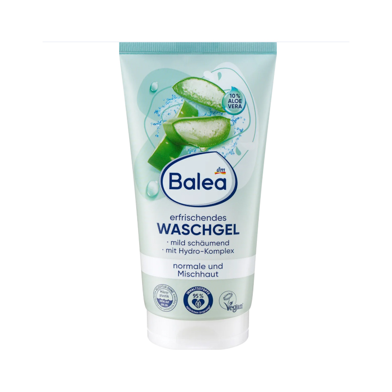 ژل شستشو صورت مخصوص پوست نرمال و مختلط و چرب Balea ERFRISCHENDES ALOE VERA