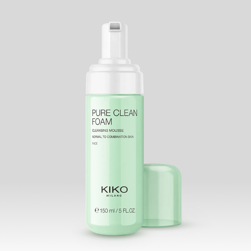 فوم شستشو صورت مخصوص پوست نرمال و مختلط kiko milano pure clean foam