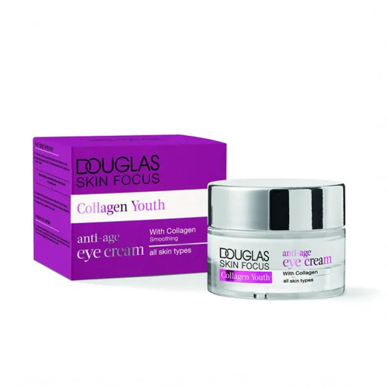 کرم دور چشم حاوی کلاژن DOUGLAS skin focus collagen youth eye cream