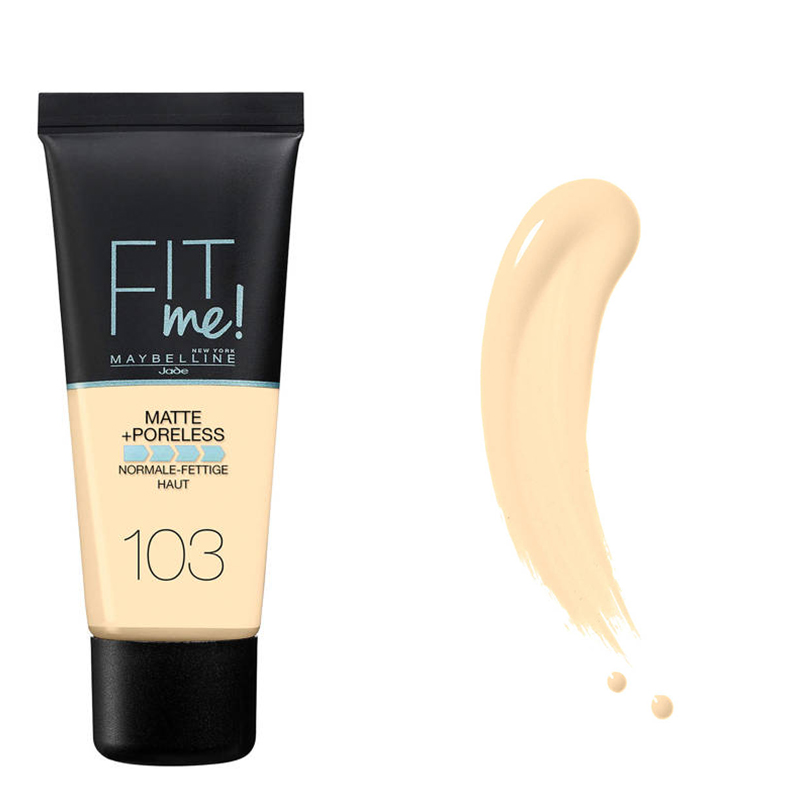 کرم پودر مخصوص پوست نرمال تا چرب MAYBELLINE FIT me! 103