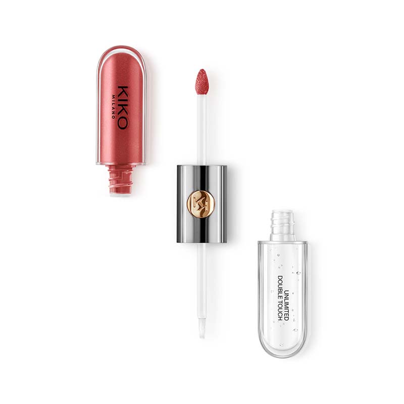 رژ لب مایع 2 طرفه kiko milano unlimited double loquid lip colour 104